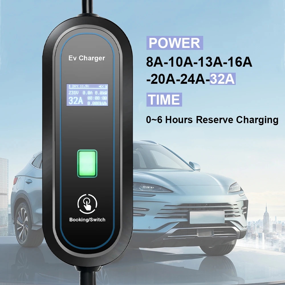 Cargador portátil GBT para veh - Portable Ev Charger 32A Type 2 Cee Plug reseña y precio